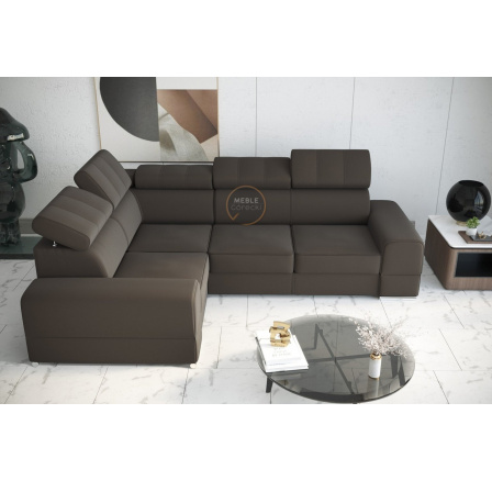 Rohová sedací souprava ROYAL II 280×210 - hnědá , levá Rohová sedací souprava ROYAL II 280×210 - hnědá , levá