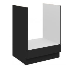 Dolní skřínka SIENA - 60 D GAZ BB, Černá mat/Černá mat