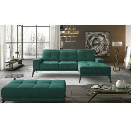 Narożnik Torrense + Puf Velvetmat 38 140x215 Pravý