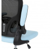 Kancelářská židle, houpací mechanismus, modrá, KA-V317 BLUE