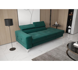 Sofa TOSCANIA II S LENÍVKOU 205 cm - zelená, Lenívka vpravo - pravá strana