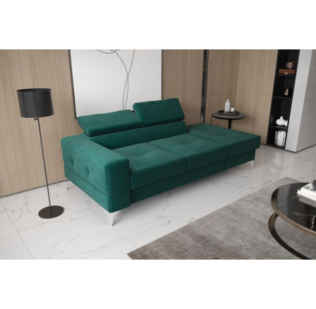 Sofa TOSCANIA II S LENÍVKOU 205 cm - zelená, Lenívka vpravo - pravá strana