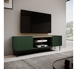 TV komoda ONDA EF, zelená / dub artisan