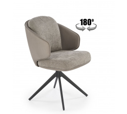 Jídelní otočná židle K554, Šedá/Světle šedá/Černá