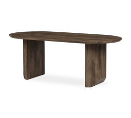 Stůl jídelní, 200x100x77 cm, MDF deska, 3D dekor ořech.