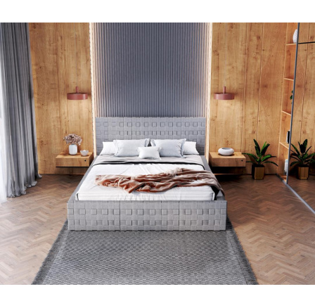 Čalouněná postel NEVADA- TRINITY (GREY) - 180 x 200 Čalouněná postel NEVADA- TRINITY (GREY) - 180 x 200