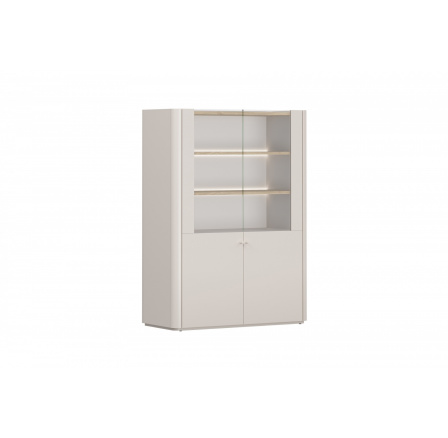 ELIVO VITRÍNA 100 2D - kašmír / olejovaný dub