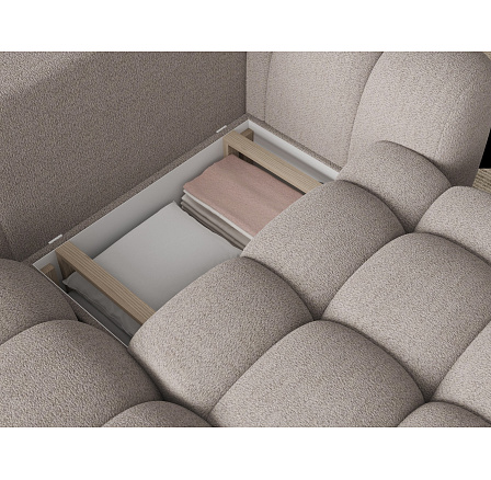 Cozion Corner Sofa Bed with Storage, Beige Bouclé, Left-Hand Facing Royal 18 202x140 Left 1 Cozion Corner Sofa Bed with Storage, Beige Bouclé, Left-Hand Facing Royal 18 202x140 Left 1