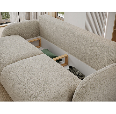 Avuela Sofa Bed with Storage, Brown Bouclé Royal 20 200x140 1 Avuela Sofa Bed with Storage, Brown Bouclé Royal 20 200x140 1