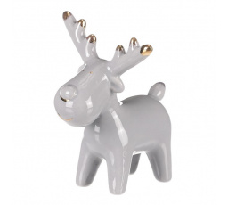 Sob - keramická figurka, barva šedá