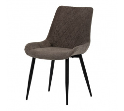 Jídelní židle, hnědá, látka, DCL-218 BR2