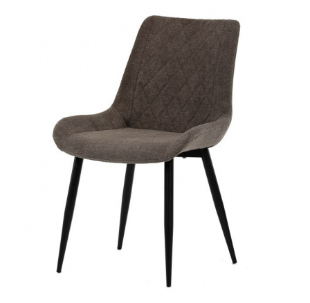 Jídelní židle, hnědá, látka, DCL-218 BR2