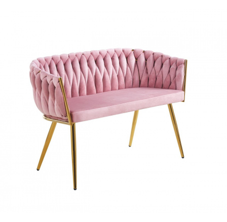 Sofa sametová růžová SF2-FXJG G
