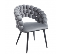 Židle velvet - Riviera 91 šedá K20-FX (B)