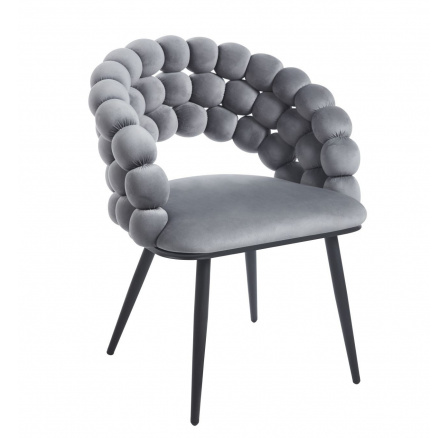 Židle velvet - Riviera 91 šedá K20-FX (B)