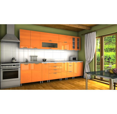 Kuchyňská linka Granada RLG 300 oranžový lesk