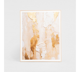 Zarámovaný obraz ZEFIR abstraktní zlato 50x40 cm 757716