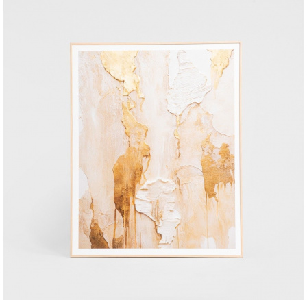 Zarámovaný obraz ZEFIR abstraktní zlato 50x40 cm 757716