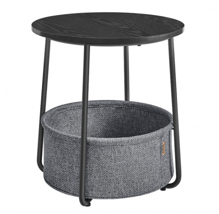 Odkládací stolek 45x45x50cm, mdf, černá, AKF-E1023 BK Odkládací stolek 45x45x50cm, mdf, černá, AKF-E1023 BK