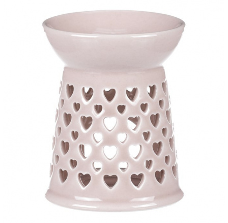 Aroma lampa, porcelánová. Krémová barva.