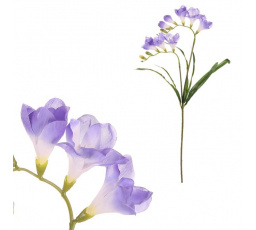 Frézie - umělá řezaná květina, fialová