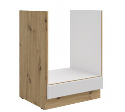 Dolní skřínka STELLO - 60 D GAZ BB, Dub Artisan/Bílý mat