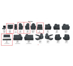 DUO EVER  rohová sedací souprava 1(P)-3F-ROH-2-1(R)