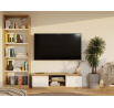 Tv komoda Malvína 120, dub artisan/bílá