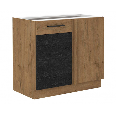 Kuchyňská skříňka Vega 105 ND 1F dub lancelot/dark wood