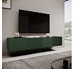 TV komoda ONDA 4D, zelená / dub artisan