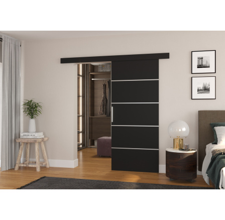 Posuvné nástěnné dveře TONY 86 Black