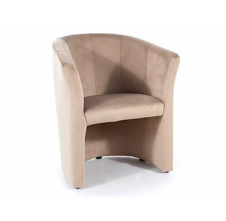 Křeslo TM-1 VELVET, Béžový Bluvel 28/Wenge Křeslo TM-1 VELVET, Béžový Bluvel 28/Wenge