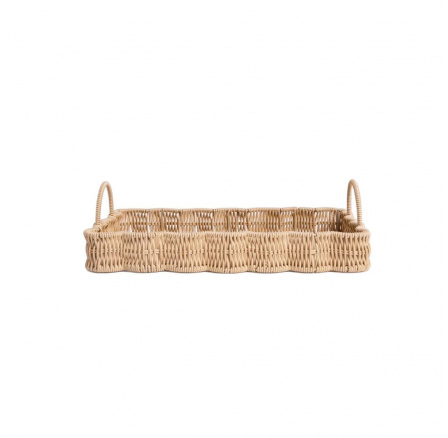 Dekorativní tác COBELS pletený přírodní 42x28x5,5 cm 728310