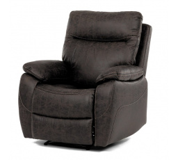 Polohovací křeslo, hnědá, látka vintage, TV-4092 COF3