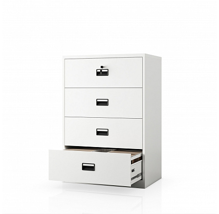 Bílá kovová kartotéková skříň: SARAN XL V4, 900 x 1320 x 600 mm Bílá kovová kartotéková skříň: SARAN XL V4, 900 x 1320 x 600 mm