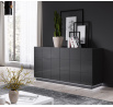 Tv komoda REJA KOM2D, grafitový lesklý/grafitový lesklý