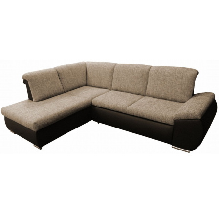 CARO  Pravá sedací souprava  Eko BR2 hnědá/Berlin 03 (EKF Capucino)  (FE) kolekce - "E" (Z)***POSLEDNÍ KUS