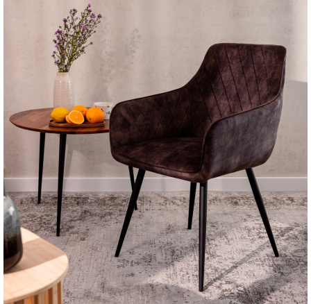 Židle SATORI hnědá 58x62x79cm 894485
