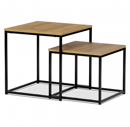 Odkládací stolek 50x50cm, mdf, divoký dub, AF-076 OAK