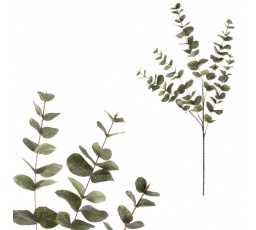 Eukalyptus - umělá větev, velké listy, 110 cm, zelený