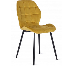 Židle LUCKY Hořčicová Sametová