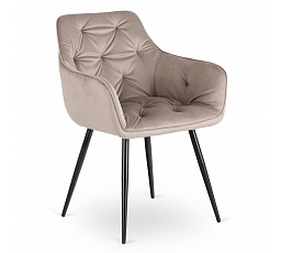 Židle MODESTO Béžová Sametová
