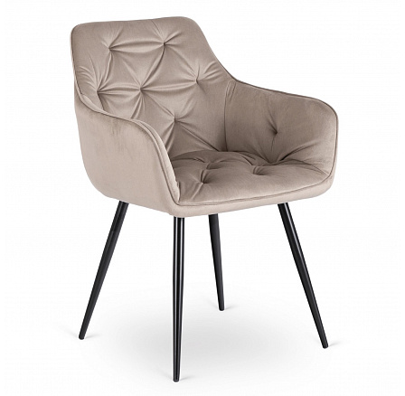 Židle MODESTO Béžová Sametová