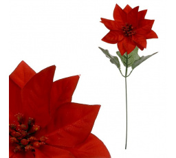 Vánoční růže - umělá řezaná květina, červená