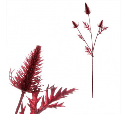 Bodlák kvetoucí - umělý řezaný, červená barva
