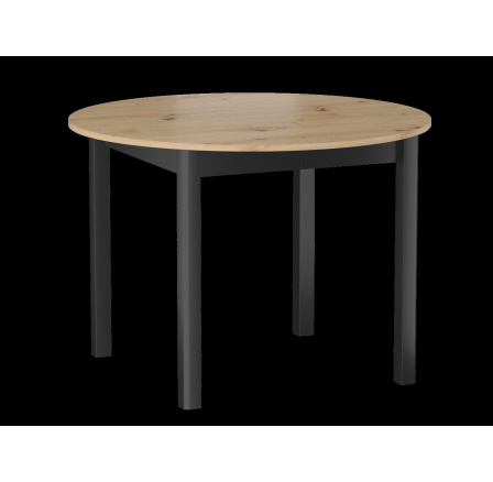 Rozkládací stůl dub artisan/černý 100140x100 ST5-FX