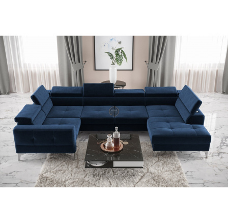 Rohová sedací souprava TOSCANIA MAX I 170x350x185 cm - modrá , levá Rohová sedací souprava TOSCANIA MAX I 170x350x185 cm - modrá , levá