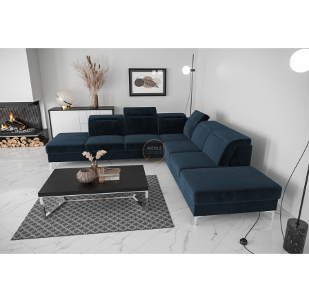 Rohová sedací souprava OSLO MAX 295x295 - modrá , levá Rohová sedací souprava OSLO MAX 295x295 - modrá , levá