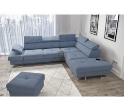 Rohová sedací souprava GALAXY s funkcí spaní 225x280 - volitelný odstín , pravá 