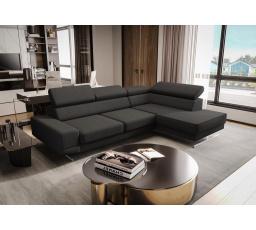 Rohová sedací souprava MILANO I - hnědá , pravá